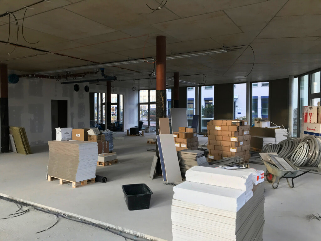 Baustelle während eines Umbaus