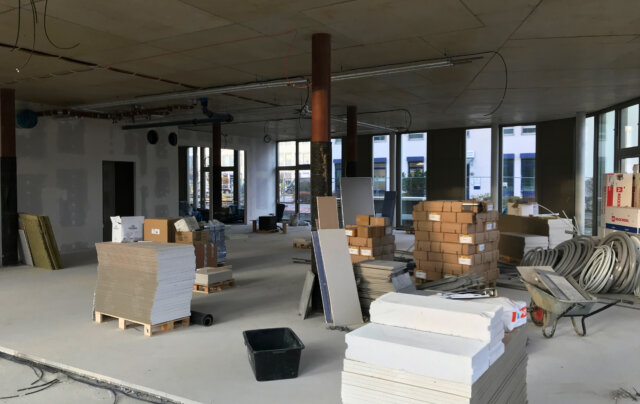 Baustelle während eines Umbaus